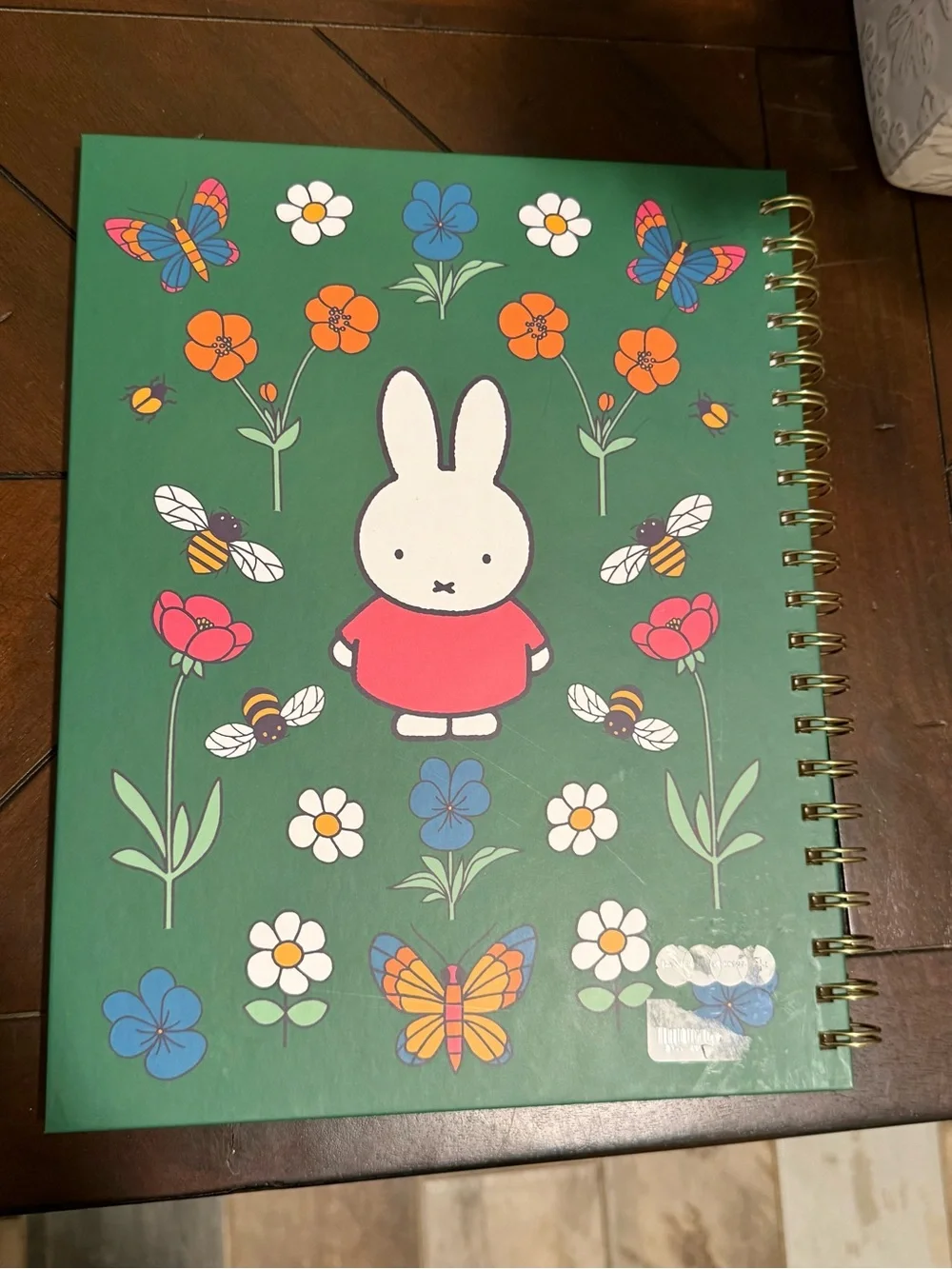 miffy Green Floral 17-month Weekly Spiral Planner: Aug 2026 - Dec 2027 NWT
